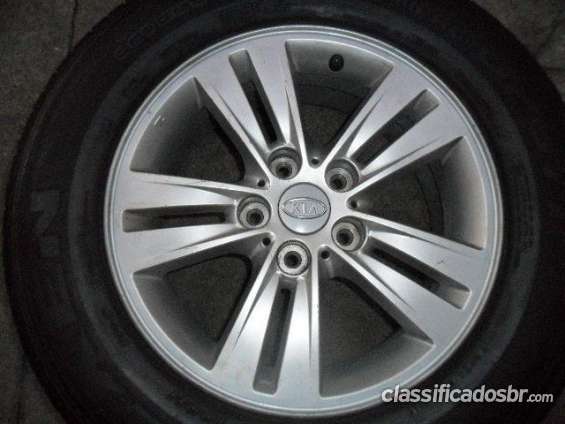 Fotos de Excelente estado sportage kia roda aluminio aro 16 pneu 215/70r16 nexen usado p. 2