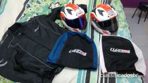 Precio barato vendo 2 capacetes ls2, 1 blusa shox e luvas x11 td por r$ 1100 consultas